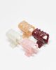 Accessorize Accessorizepack of 4 resin square hair claw clips in multi - 3