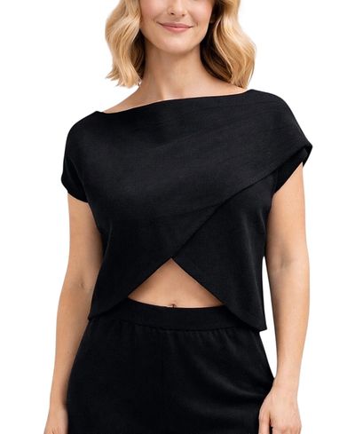 Accouchee Accouchee Mini Knit Crossover Sleeveless Maternity/Nursing Top