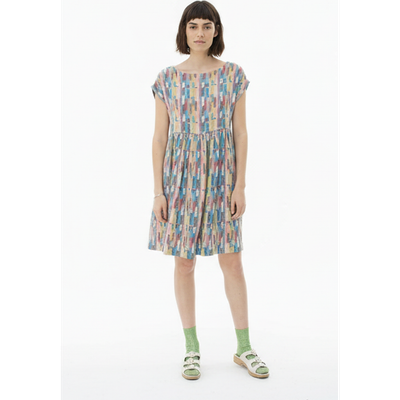 Ace & Jig Ace & Jig Float Slit-neck Mini Dress