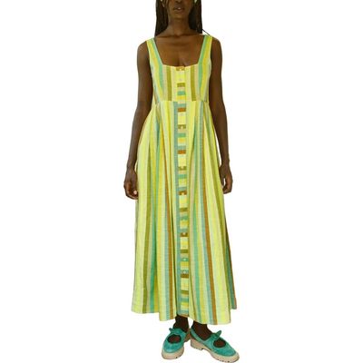 Ace & Jig Ace & Jig Ginger Button Front Ankle Length Dress