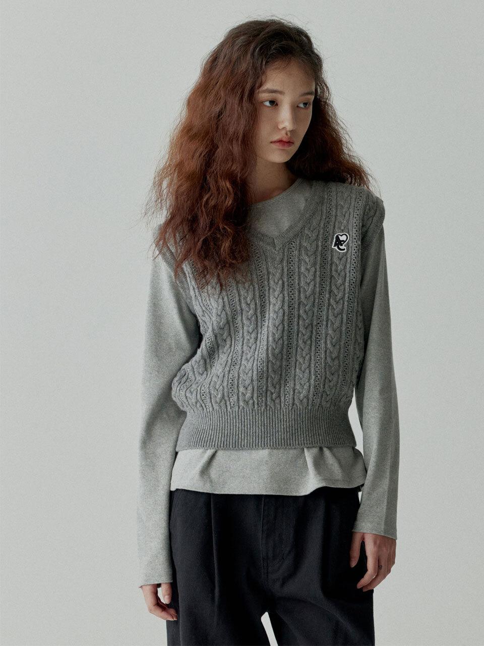 ACHIO Cable Vest_Grey
