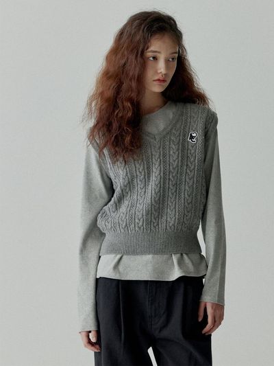 ACHIO Cable Vest_Grey