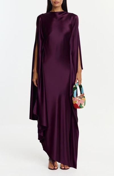 Acler Acler Jarvis Long Sleeve Satin Gown