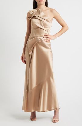 Acler Acler Werona One-Shoulder Satin Gown