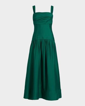 Acler Forever Young Reeve Linen-Blend Drop-Waist Maxi Dress