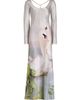 Acler Women's Callaly Swan Satin Scoopneck Maxi Dress - 1