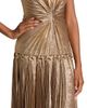 Acler Women's Fintry Metallic Pleated Gown - 6