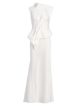 Acler Women's Forever Young Harty Satin Draped Gown