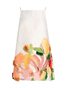 Acler Women's Forever Young Java Bead-Embellished Printed Minidress