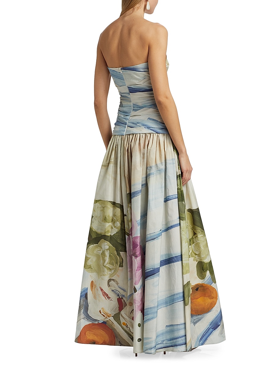 green emerald velvet dress Leith Strapless Dress