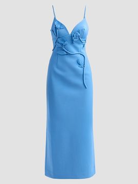 Acler Women's Northwick Floral Applique Midi Dress