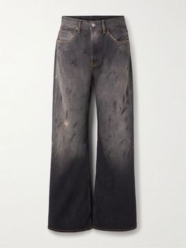 ACNE STUDIOS 2021 distressed low-rise wide-leg organic jeans