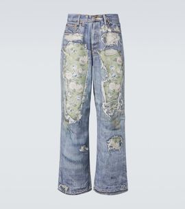 Acne Studios Acne Studios 1981 trompe l’œil wide-leg jeans