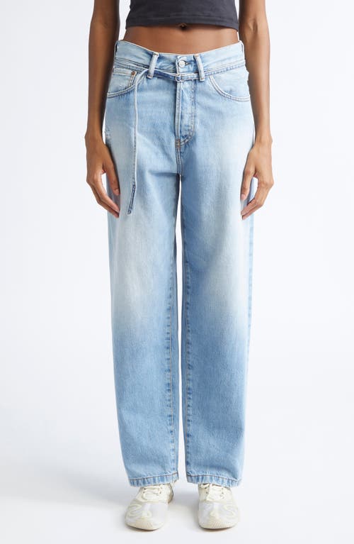 Acne Studios Acne Studios 1991 Toj Distressed High Waist Loose Fit Jeans