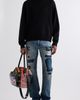 Acne Studios Acne Studios 1996M Distressed Patched Straight Leg Jeans - 2
