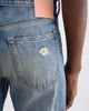 Acne Studios Acne Studios 1996M Distressed Patched Straight Leg Jeans - 5