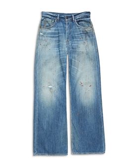 Acne Studios Acne Studios 2021F Mid Rise Wide Leg Jeans in Mid Blue