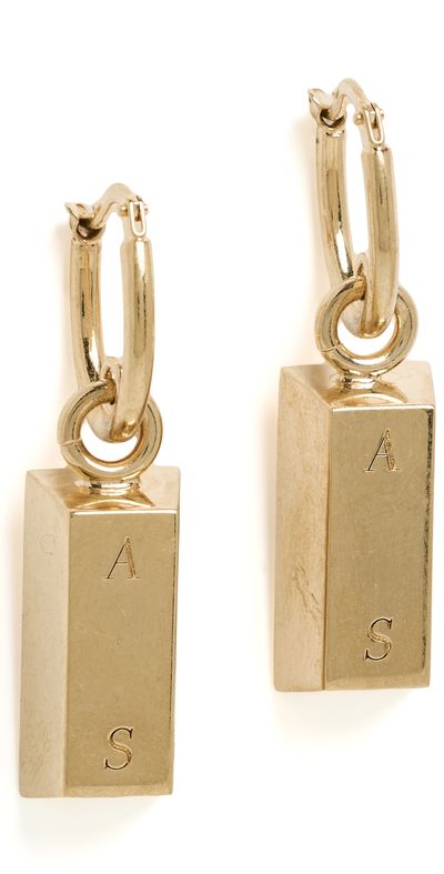 Acne Studios Acne Studios Aldar Earrings Semi Matte Gold One