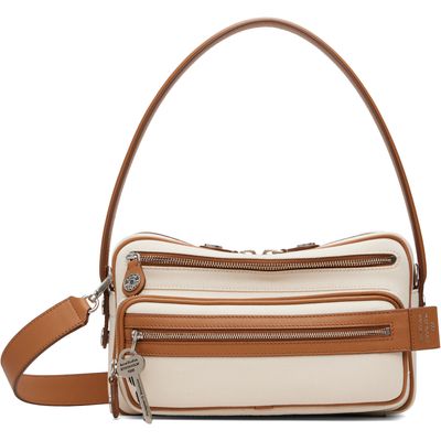 Acne Studios Acne Studios Beige & Brown Camero Party Canvas Bag