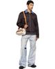 Acne Studios Acne Studios Beige & Brown Camero Party Canvas Bag - 4