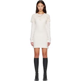 Acne Studios Acne Studios Beige & Off-White Layered Minidress