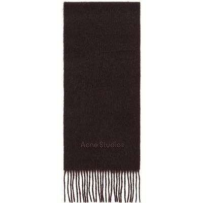 Acne Studios Acne Studios Beige Fringed Wool Scarf