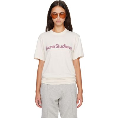 Acne Studios Acne Studios Beige Graphic T-shirt