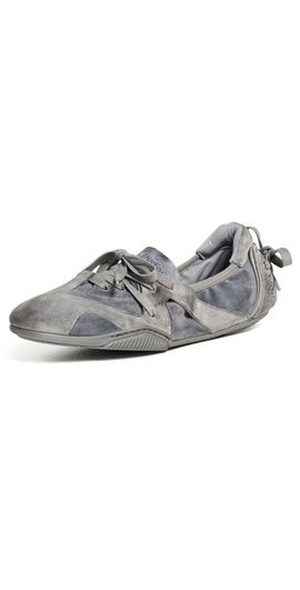 Acne Studios Acne Studios Bilaria Tumbled Suede Ballet Sneakers Multi Grey