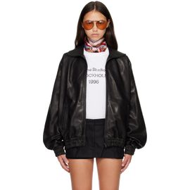 Acne Studios Acne Studios Black Blouson Leather Jacket