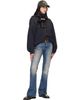 Acne Studios Acne Studios Black Check Fringed Scarf - 2