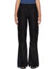 Acne Studios Acne Studios Black Cotton Satin Cargo Trousers - 1