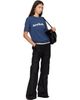 Acne Studios Acne Studios Black Cotton Satin Cargo Trousers - 4