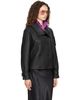 Acne Studios Acne Studios Black Cropped Leather Jacket - 2