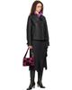 Acne Studios Acne Studios Black Cropped Leather Jacket - 4