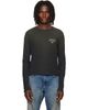 Acne Studios Acne Studios Black Distressed Logo T-shirt - 1