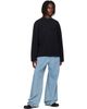 Acne Studios Acne Studios Black Embroidered Logo T-shirt - 4