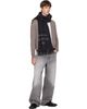 Acne Studios Acne Studios Black Fringed Logo Scarf - 2