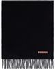 Acne Studios Acne Studios Black Fringed Wool Scarf - 1