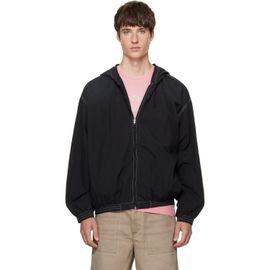 Acne Studios Acne Studios Black Hooded Logo Jacket