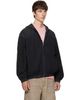Acne Studios Acne Studios Black Hooded Logo Jacket - 2