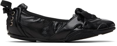 Acne Studios Acne Studios Black Lace-Up Leather Sneakers