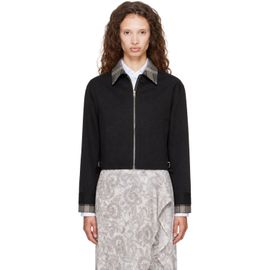 Acne Studios Acne Studios Black Layered Garbardine Jacket