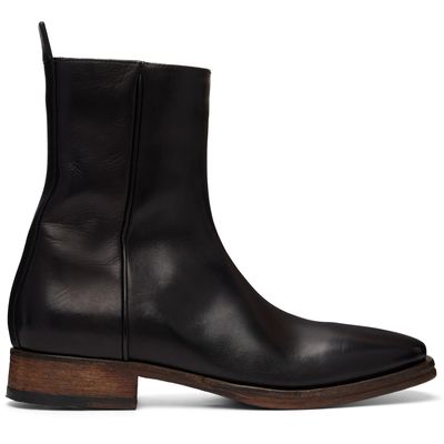 Acne Studios Acne Studios Black Leather Ankle Boot