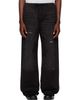 Acne Studios Acne Studios Black Paint Splatter Drawstring Trousers - 1