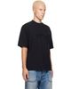 Acne Studios Acne Studios Black Piqué Logo T-shirt - 2