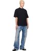 Acne Studios Acne Studios Black Piqué Logo T-shirt - 4