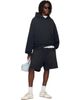 Acne Studios Acne Studios Black Printed-Logo Shorts - 4