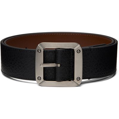 Acne Studios Acne Studios Black Reversible Leather Belt