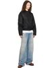 Acne Studios Acne Studios Black Shiny Drill Bomber Jacket - 4