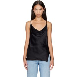 Acne Studios Acne Studios Black Shiny Satin Top